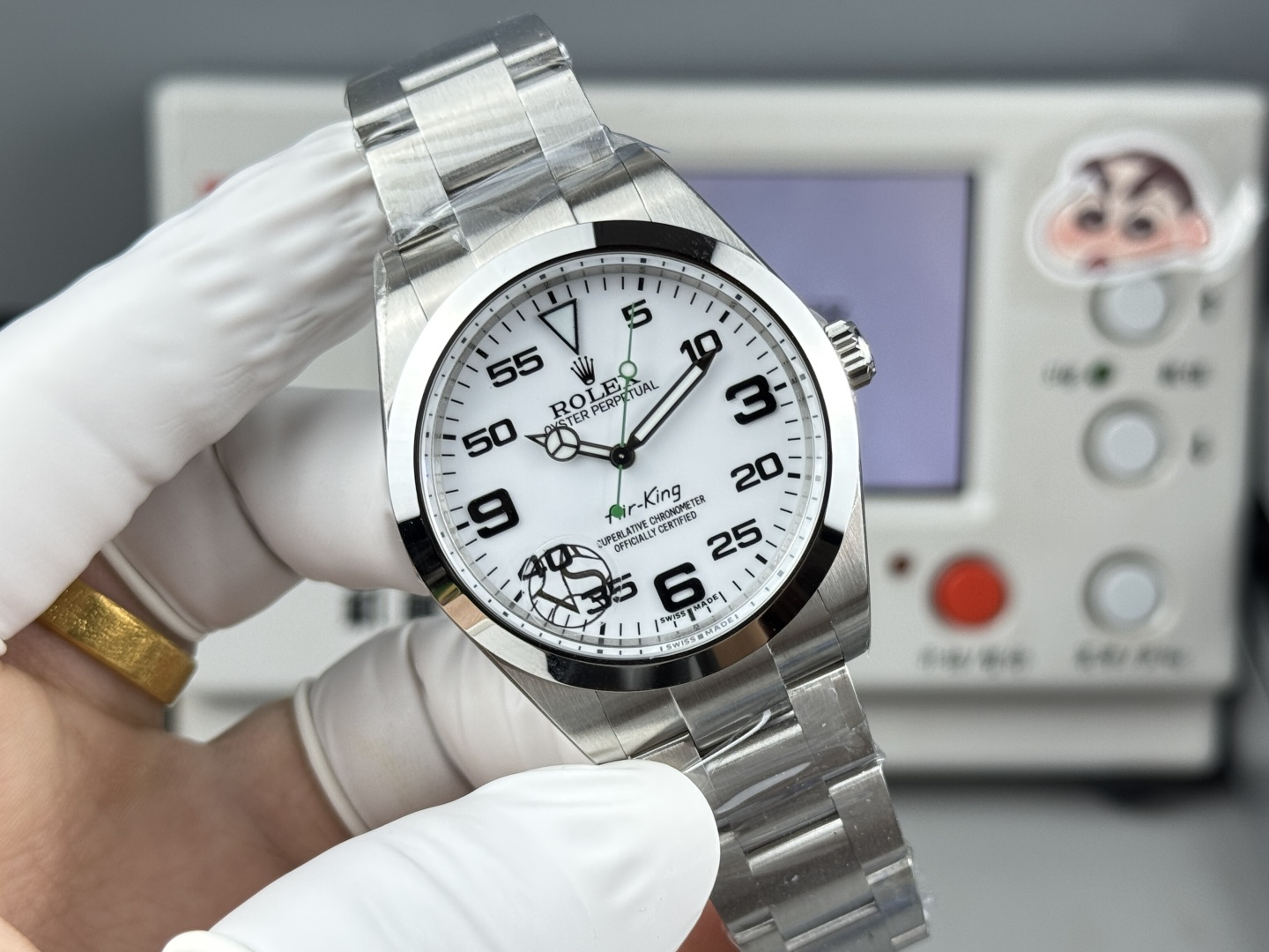 困難な作業人気ブランドのロレックスコピー時計エアキング 40mm精密な形状 125926[1]