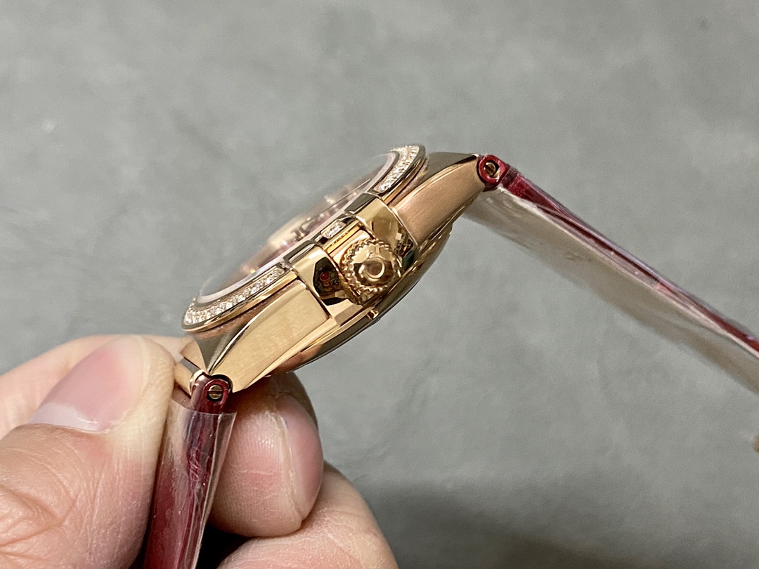 2025オメガコンステレーション コレクション チャイナ レッドダイヤモンド優雅女性時計 168015[6]