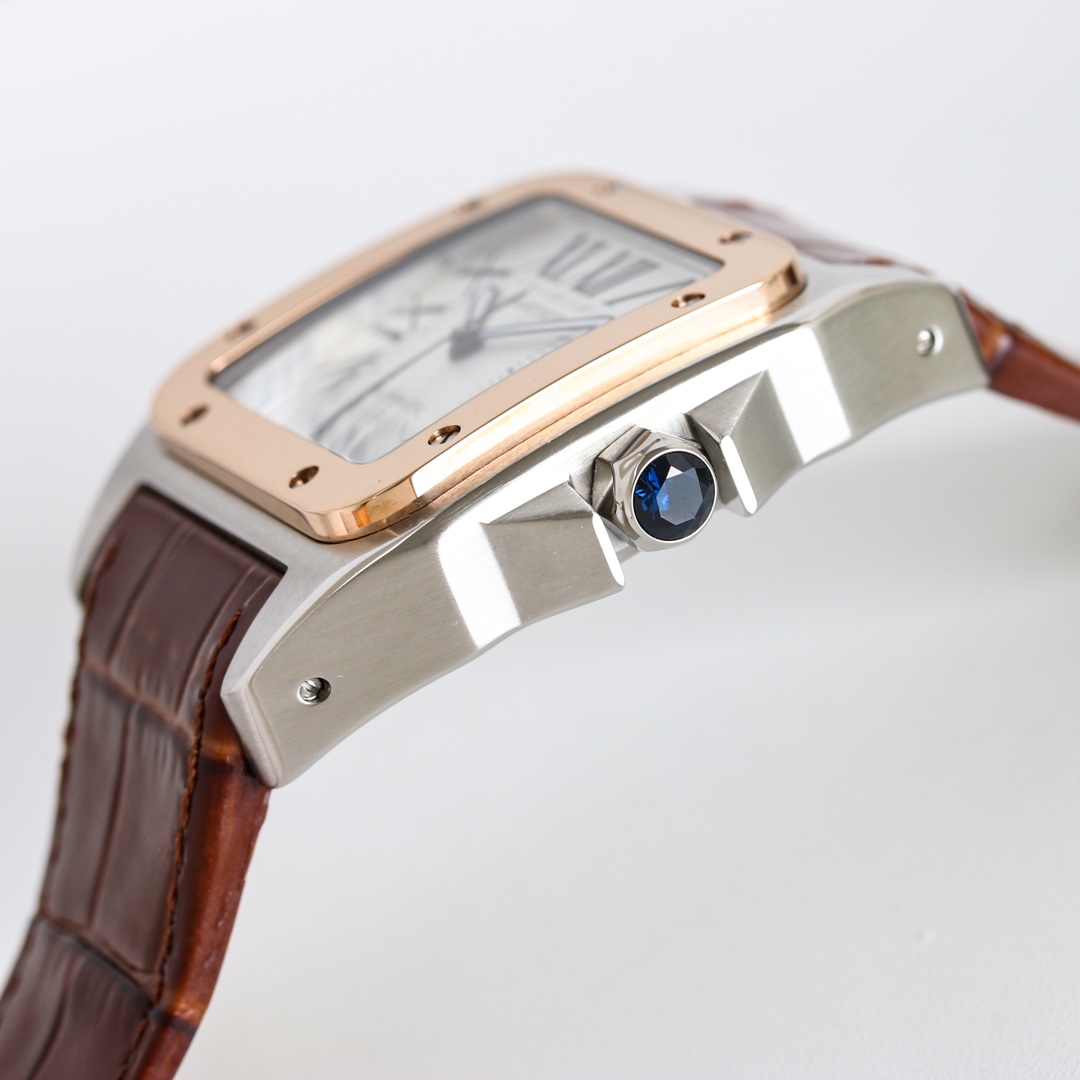 贅沢で絶妙なカルティエサントスメンズコピーの新作時計機械式ムーブメント 126403[6]