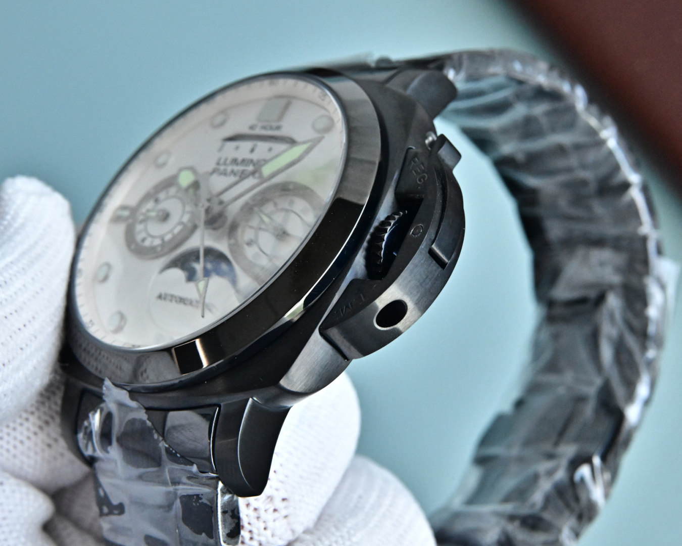 日本全国送料無料パネライパワーリザーブコピーサンムーンスターズハイエンド時計 124702[6]