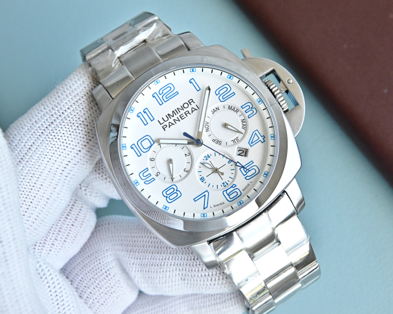 パネライパワーリザーブ男性豪華なサンムーンスターズスーパーコピー時計 124700