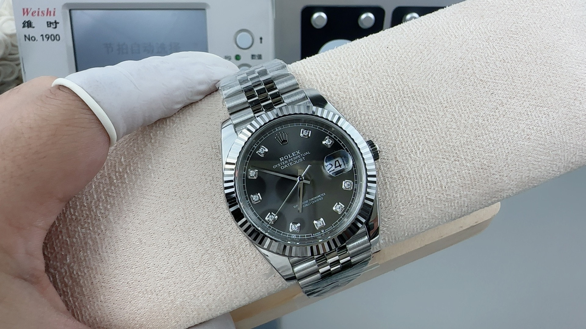 2025最大級ロレックスデイトジャストコピーシリーズ グレーダイヤモンド 173142自動巻き機械式時計 [8]