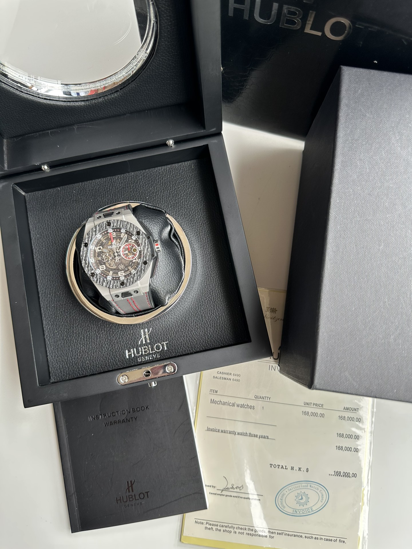 ウブロキングパワーシリーズ 401.OQ.0123.VR カーボンファイバーベゼル時計n級優良店 127249[5]