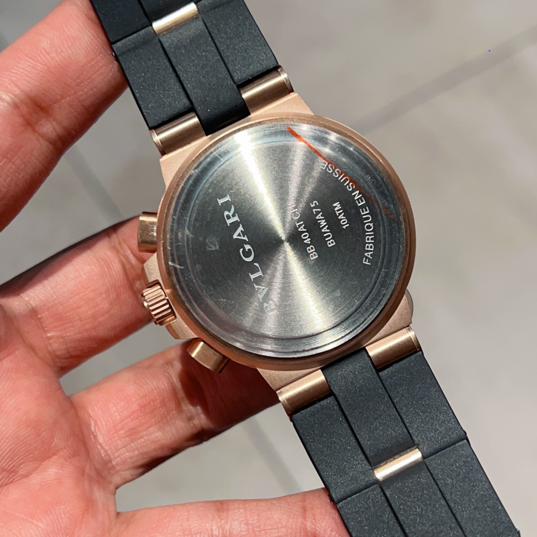 2025人気超絶のブルガリコピー品 アルミニウム クロノグラフ時計 126941[6]