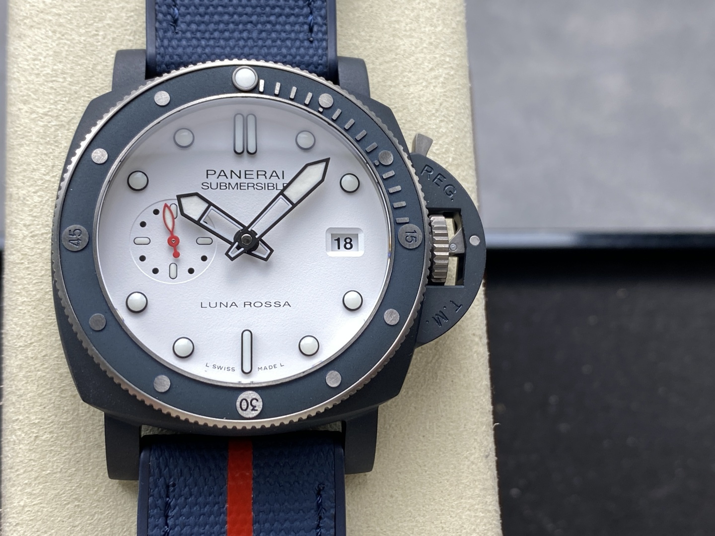 2025最高のPaneraiコピーTi-セラミテック男性軍事時計セラミックケース P.900 ムーブメント PAM1543