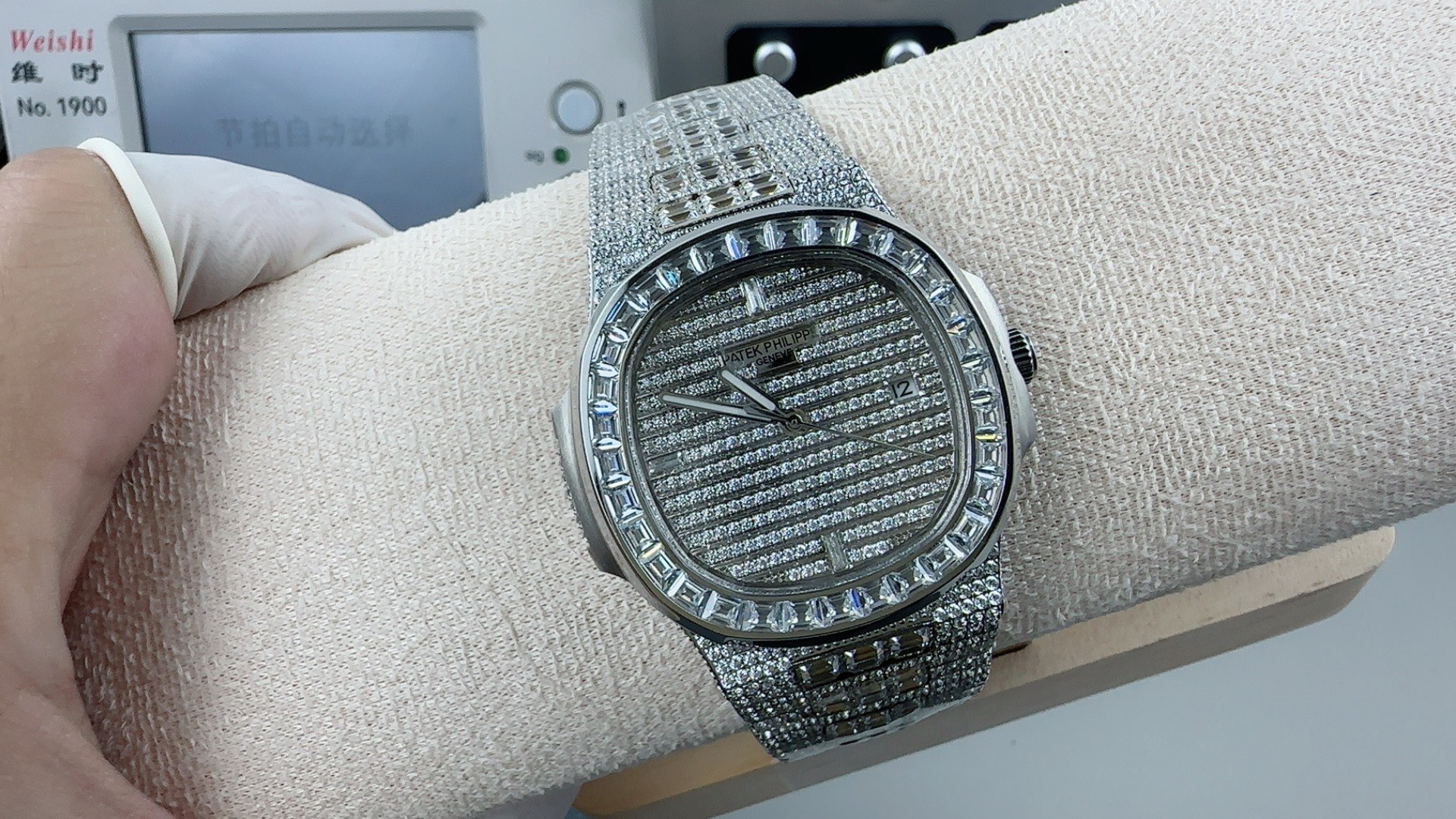 業界最強パテックフィリップノーチラスコピー 5711 ホワイトゴールド ノーチラス複雑で審美的に美しい時計 173154[5]