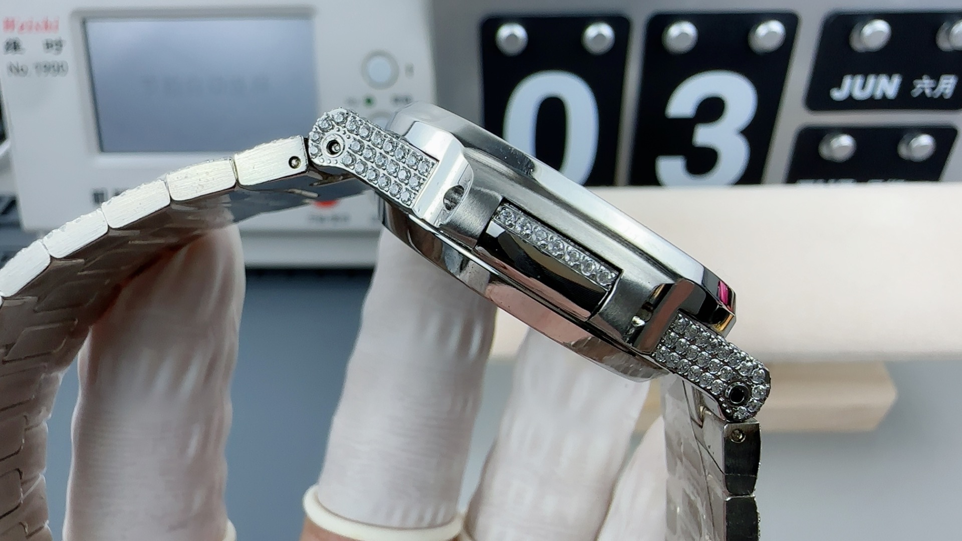 業界最強パテックフィリップノーチラスコピー 5711 ホワイトゴールド ノーチラス複雑で審美的に美しい時計 173154[8]