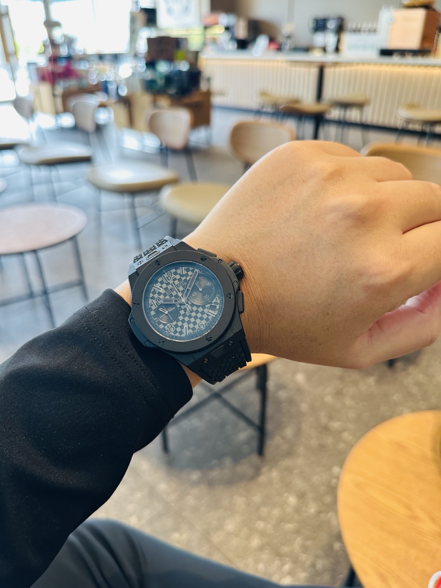 ウブロビッグバン率直に男性的腕時計 127860 最速の配達 20周年記念エディション[6]