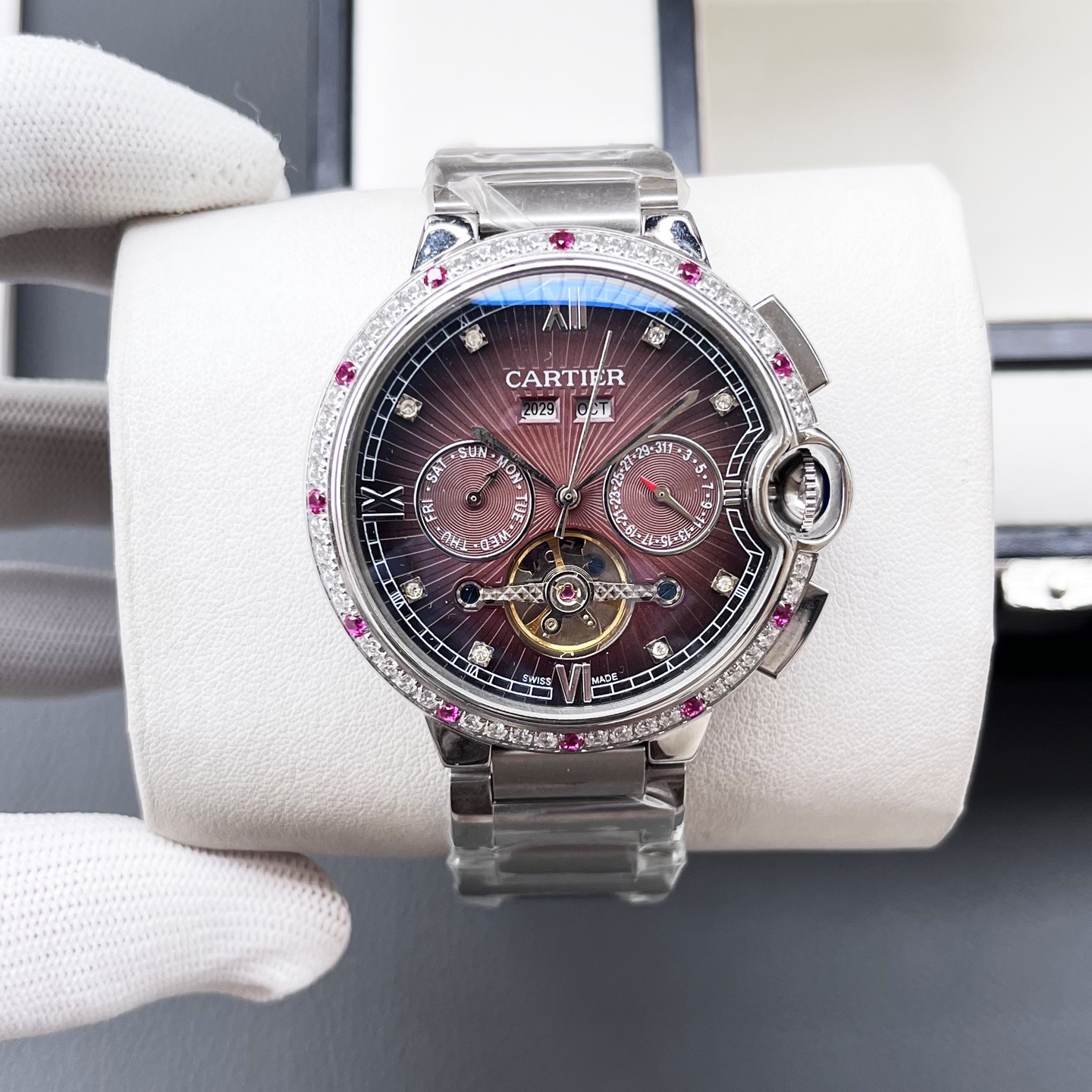 カルティエの新作コピーバロンブルーメンズ高強度機械式時計は  128831[2]