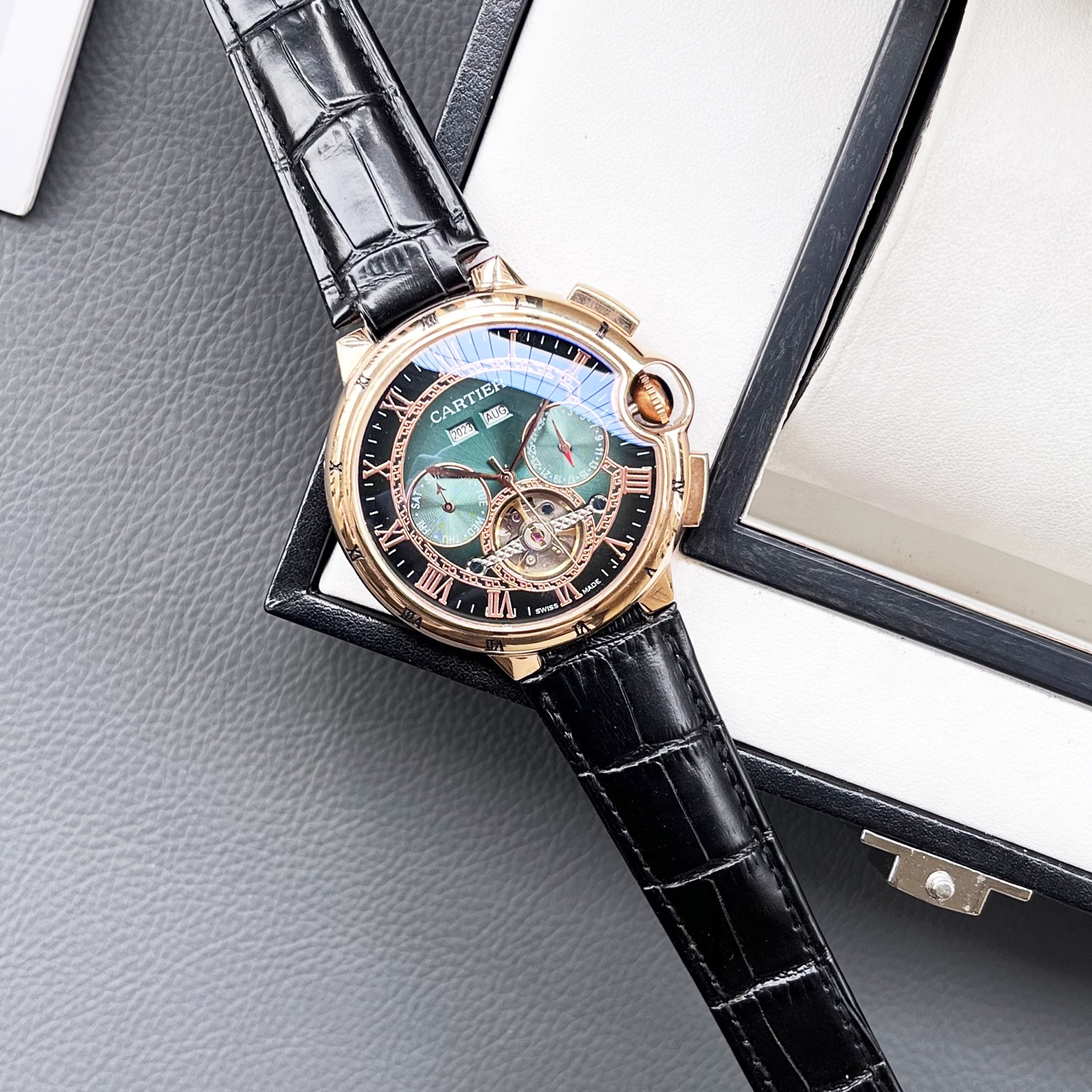 2026絶妙なカルティエ新作バロンブルースーパーコピーメンズ機械式自動巻き時計 128829[6]