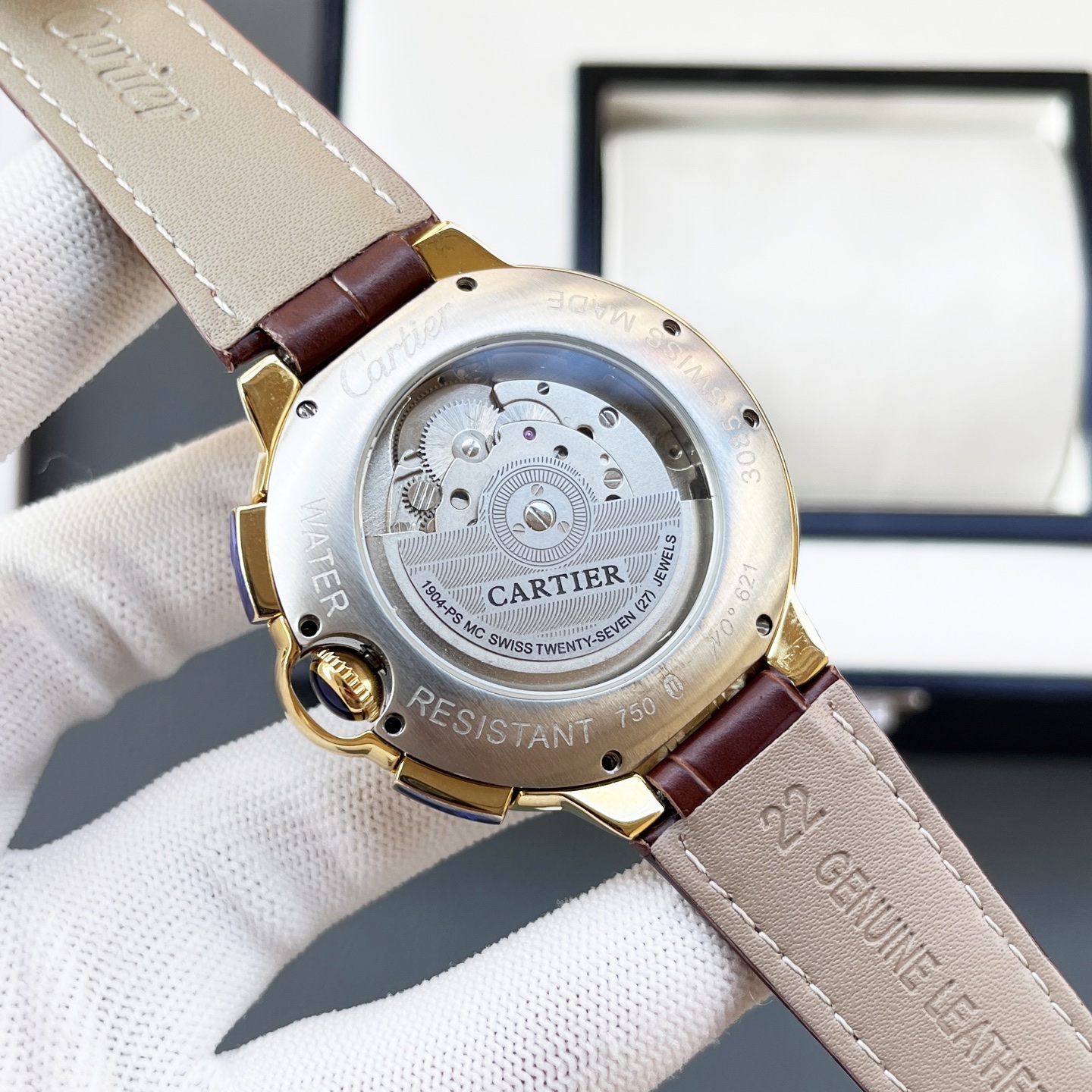 最新カルティエ精緻芸術品コピーバロンブルー日本の男性メカニカル時計 128822[8]