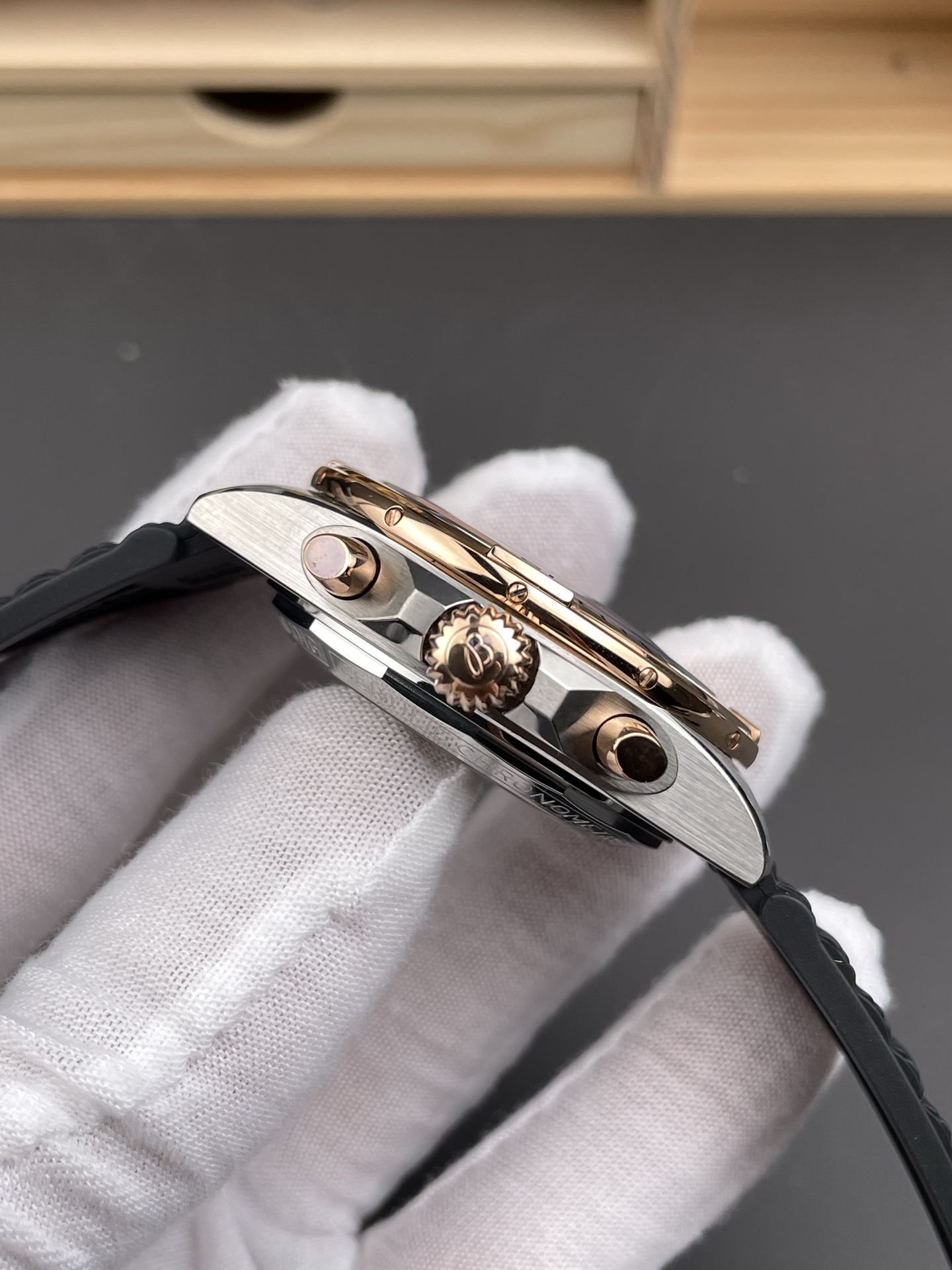 ブライトリング クロノグラフ B01 ローズゴールド＆グレースーパーコピー時計販売 128754[4]