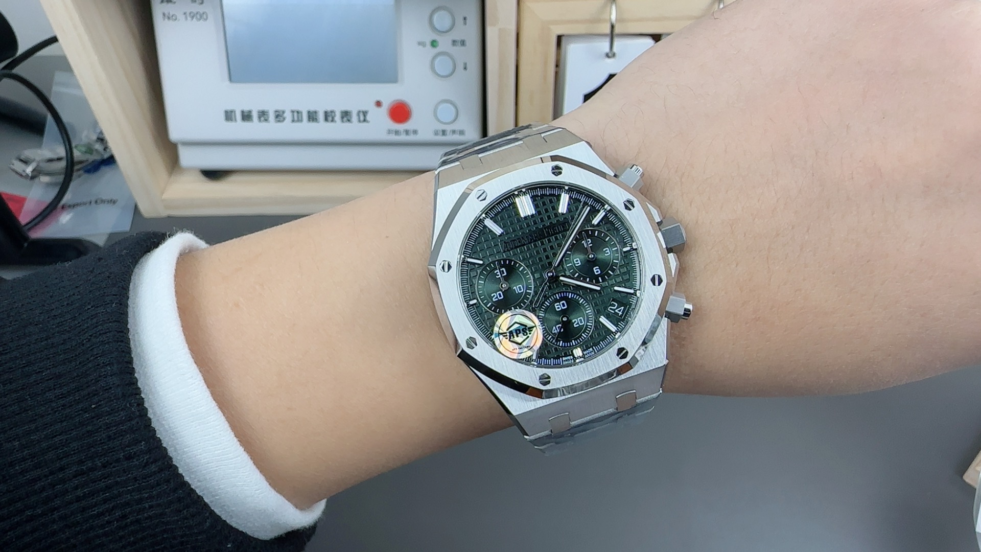 豪華なブランド オーデマピゲ ステンレススチール グリーン新品コピー時計 173440[4]