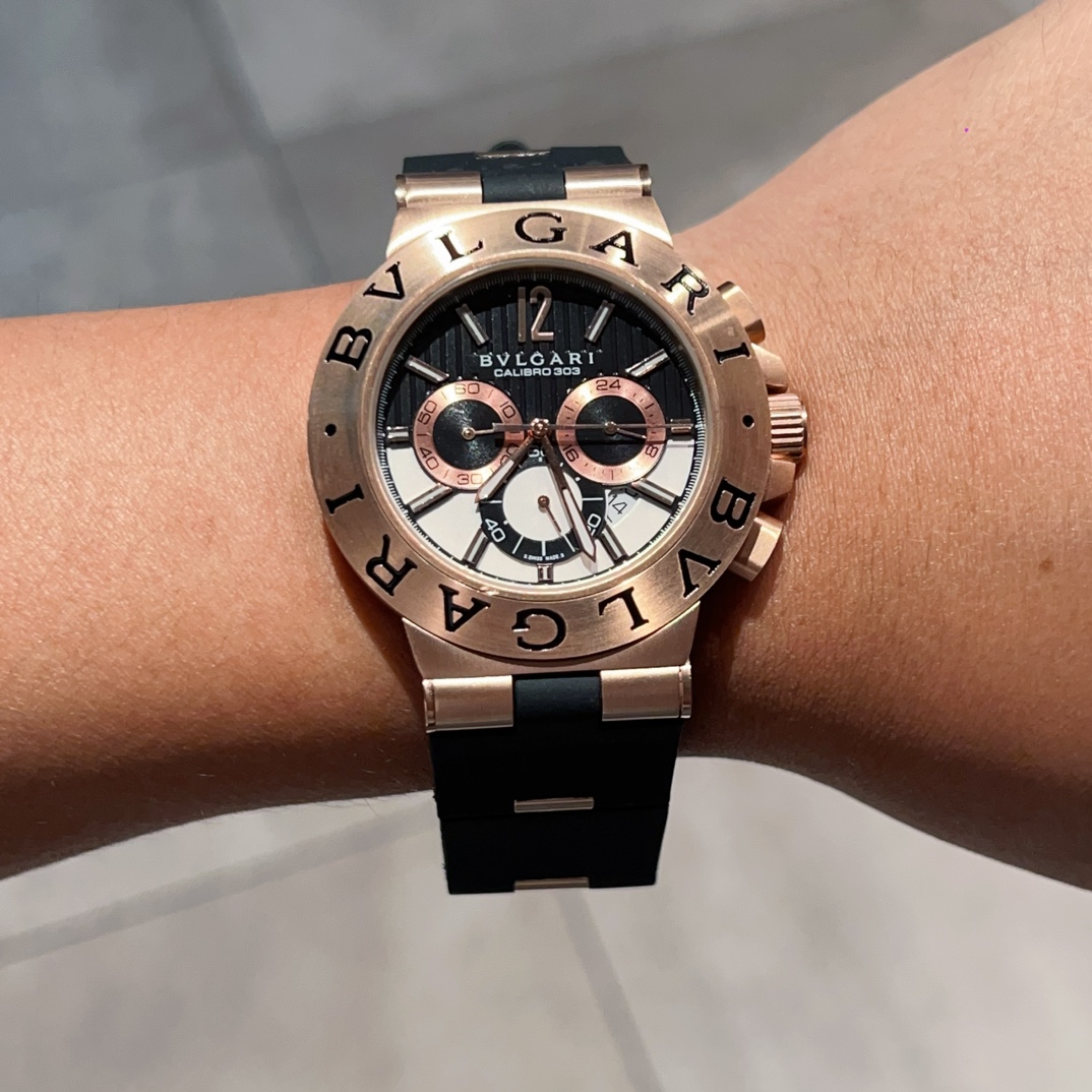 ブルガリアルミニウム クロノグラフ男性時計コピー適切な場所にいます 126940[1]