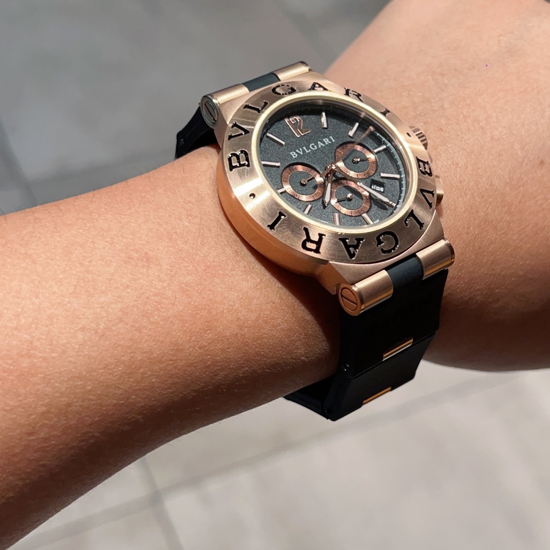 ブルガリアルミニウム クロノグラフ男性時計コピー適切な場所にいます 126940[3]