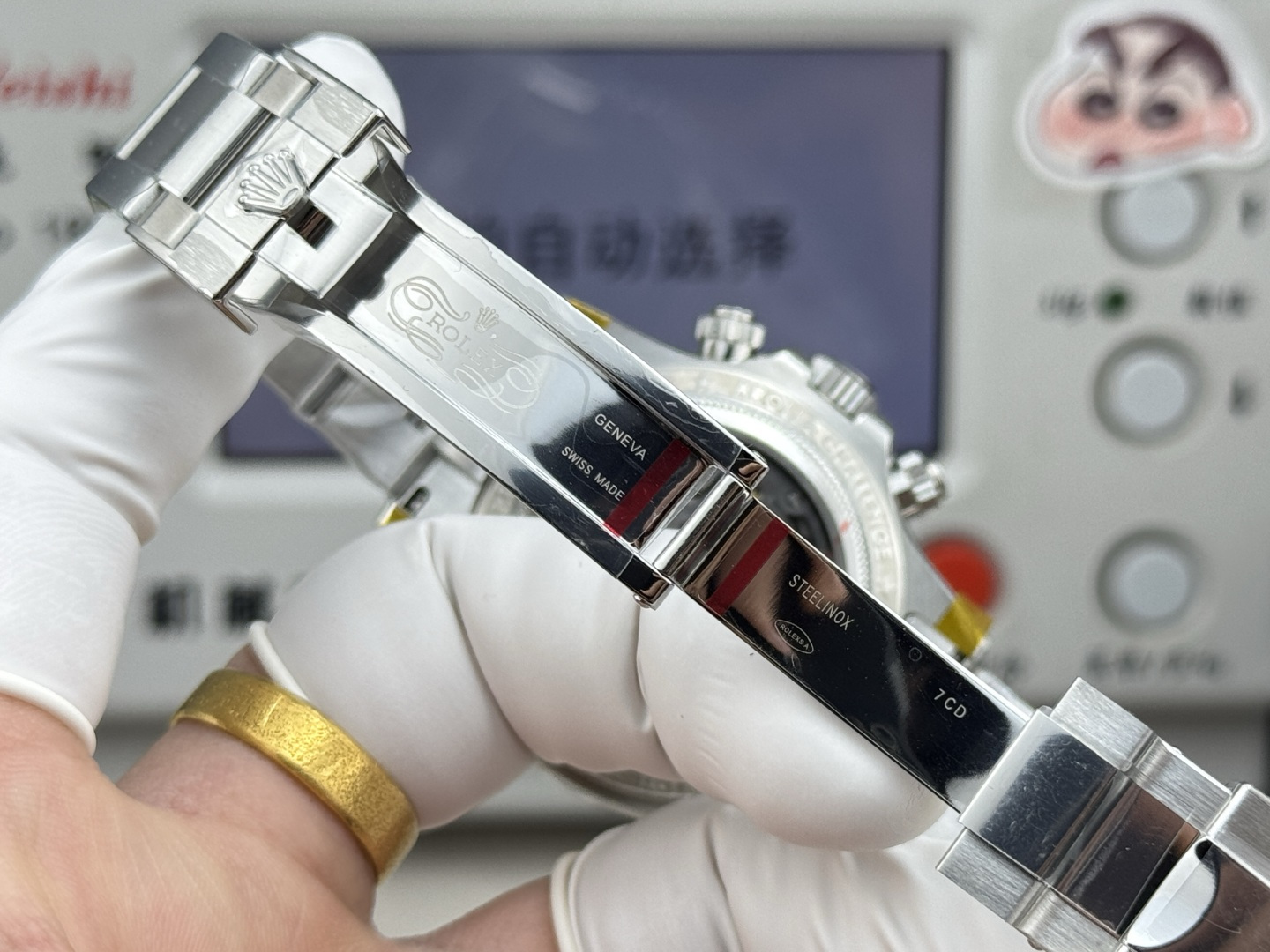 成功者の男性ロレックスデイトナスーパーコピーポーラーグレイシャー世界では激安買取 130185[8]