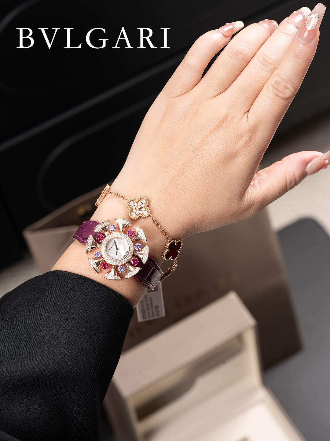 2026ブルガリ人気パープルディーヴァズ ドリームシリーズ腕時計 129625[2]