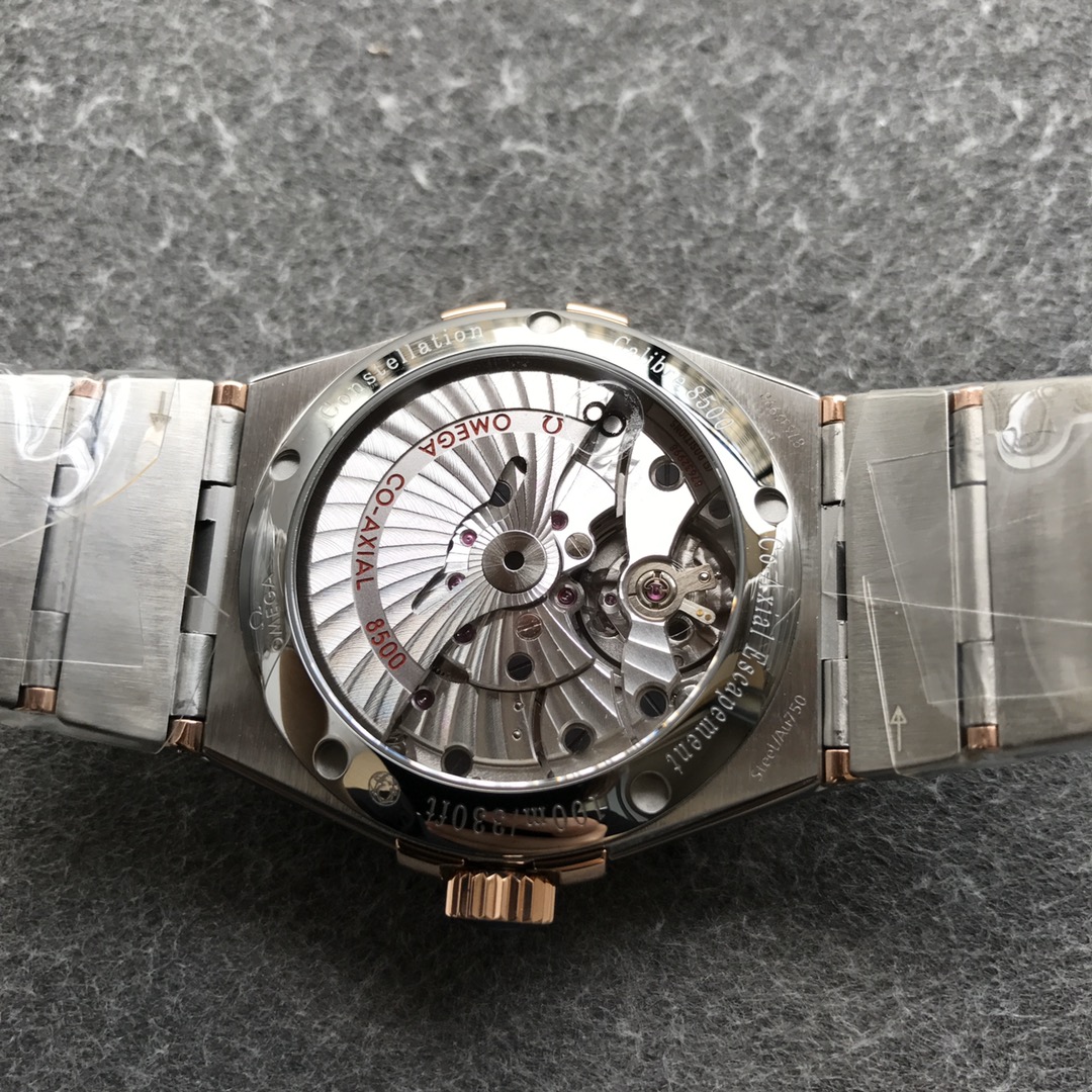 2026人気偽物オメガコンステレーション コーアクシャル123.20.38.21.03.002 ブルー文字盤[5]