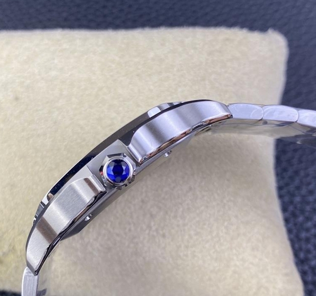 BV工場 カルティエ サントススモークブルーLM ADLCベゼル 2058363-1[3]