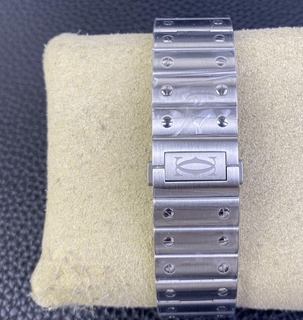 BV工場 カルティエ サントススモークブルーLM ADLCベゼル 2058363-1[4]