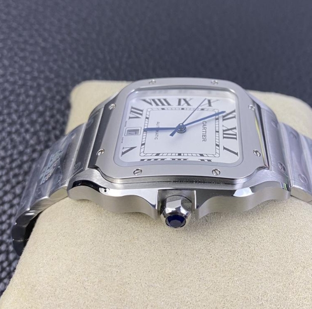 ブランドカルティエコピーサントスホワイト時計40MMスティール 2058363-2 BV工場[2]