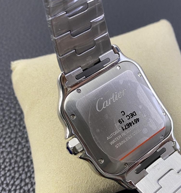 ブランドカルティエコピーサントスホワイト時計40MMスティール 2058363-2 BV工場[4]