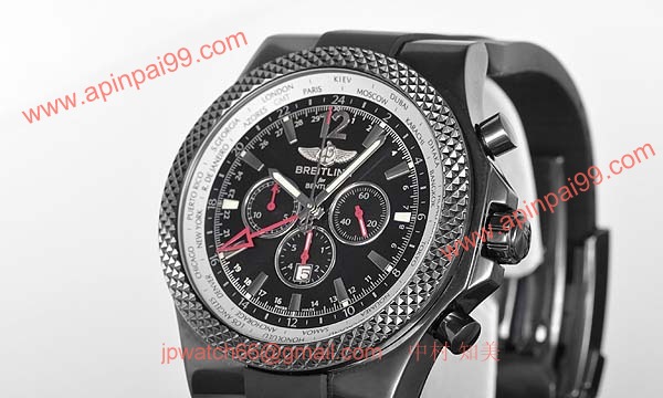 (BREITLING)腕時計ブライトリング 人気 コピー ベントレーGMT ミッドナイト?カーボン M476B19GRB