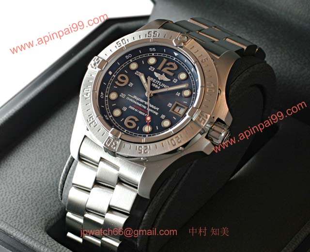 ブライトリングスーパーコピー 時計 オーシャン スティールフィッシュ X-PLUS 青 A179C66PRS