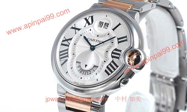 人気 カルティエ ブランド時計コピー 激安 バロンブルー ２タイムゾーン W6920027