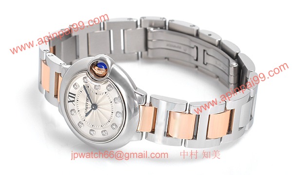 カルティエ コピー時計 バロンブルー 28mm WE902030