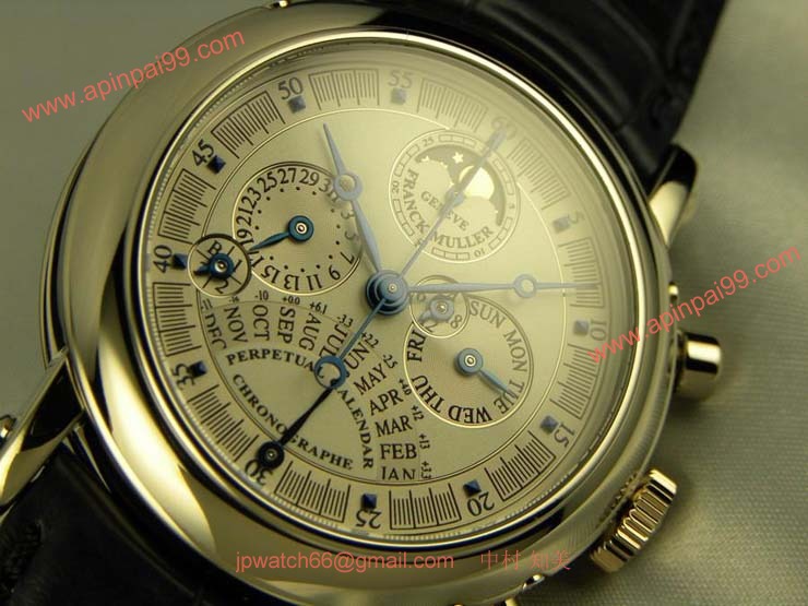 FRANCK MULLER フランクミュラー時計コピーレトログラード式パーペチュアルカレンダーダブルフェイスクロノグラフ 7000QPEDF