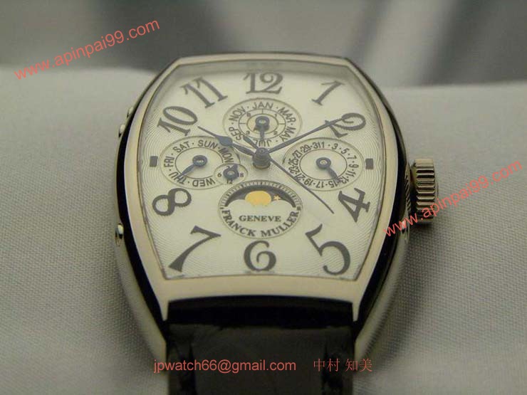 FRANCK MULLER フランクミュラー 時計 偽物 トノウカーベックス パーぺチュアルカレンダー ギョーシェダイヤル 5850QP24