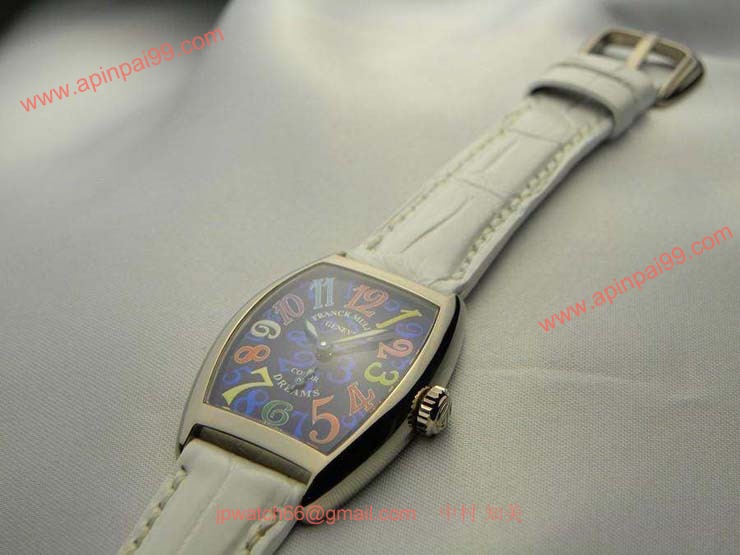 FRANCK MULLER フランクミュラー 時計 偽物 トノウカーベックス レディース カラードリーム ブルー 1750S6COLDREAMS