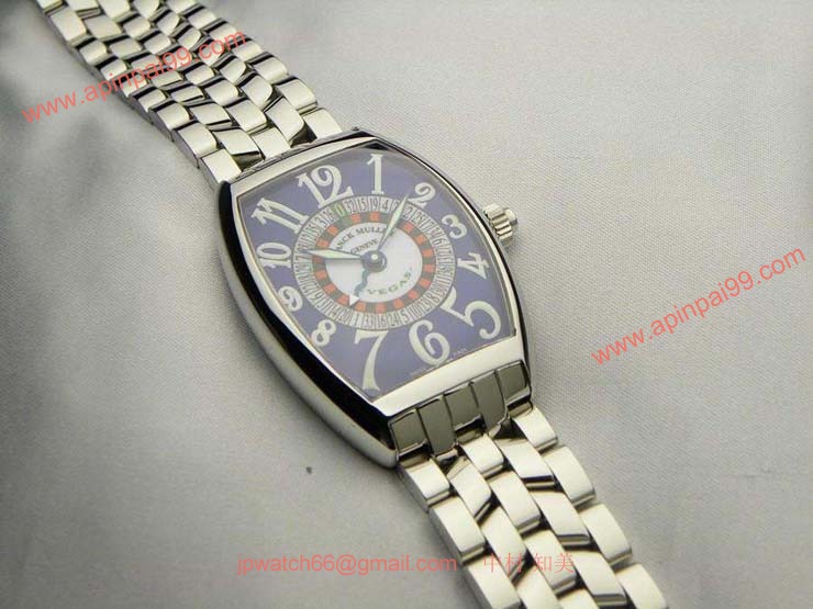 FRANCK MULLER フランクミュラー スーパーコピー時計 ヴェガス ブルーダイヤル 6850VEGAS