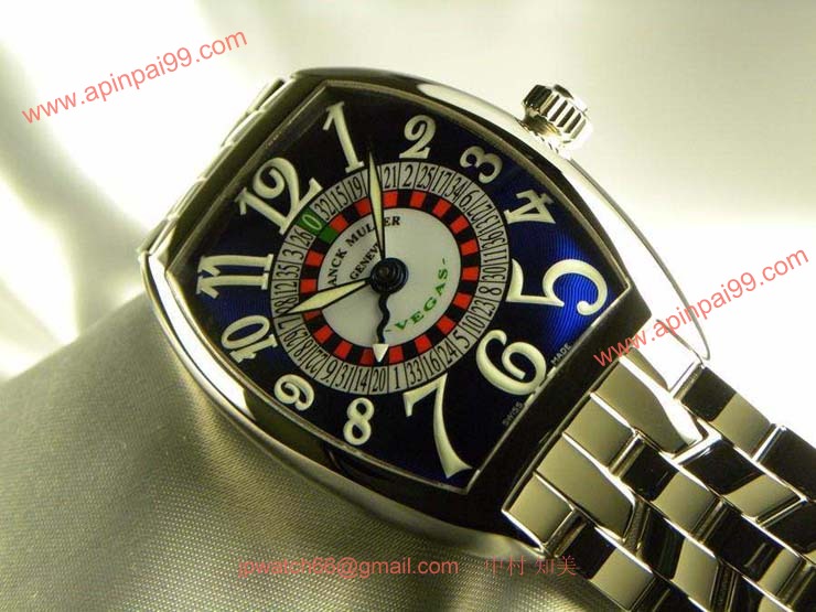 FRANCK MULLER フランクミュラー スーパーコピー時計 ヴェガス ブルーダイヤル 6850VEGAS