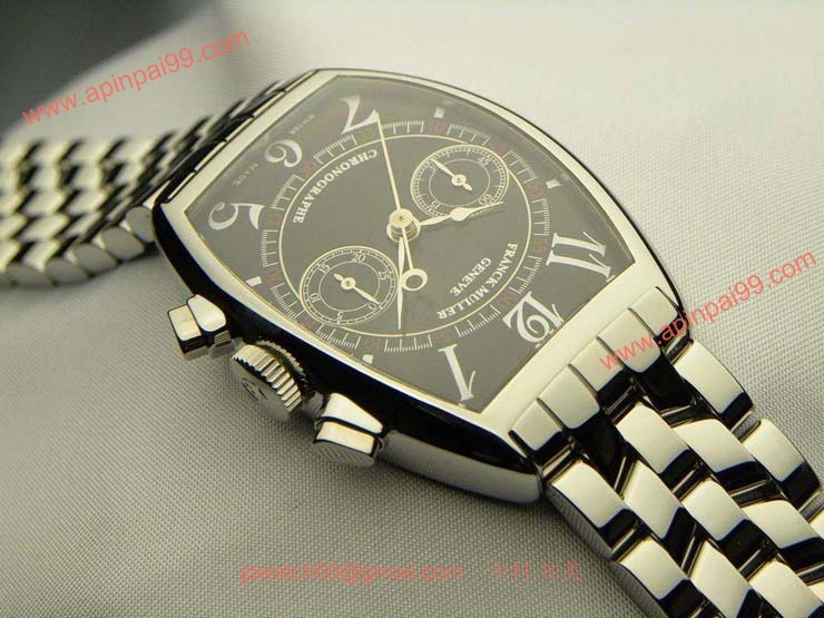 腕時計 コピー FRANCK MULLER フランクミュラー トノウカーベックス 2カウンタークロノグラフ 5850CC OAC Black