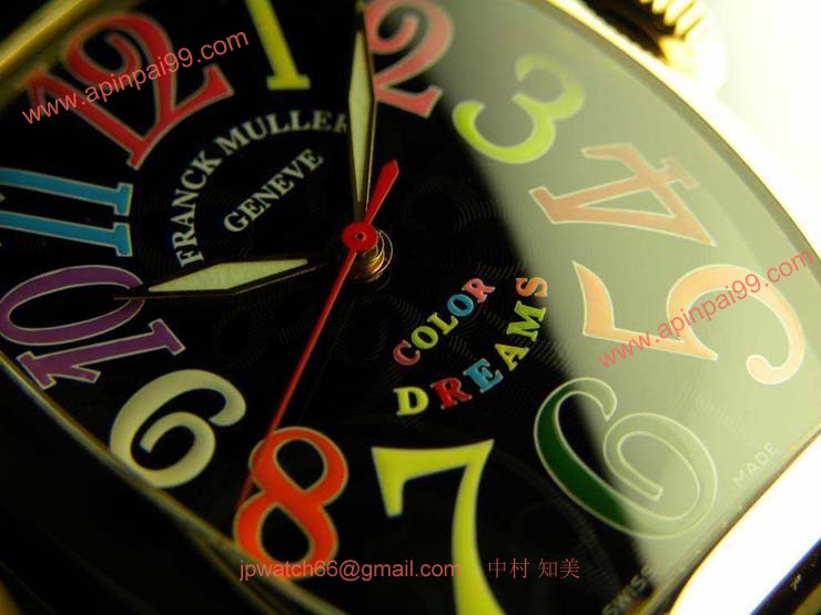 FRANCK MULLER フランクミュラー 偽物時計 トノウカーベックス カラードリーム 5850COLDREAMS