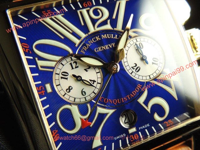 フランク・ミュラー コピー 時計 コンキスタドールコルテス 2カウンタークロノグラフ10000CC 3N Blue