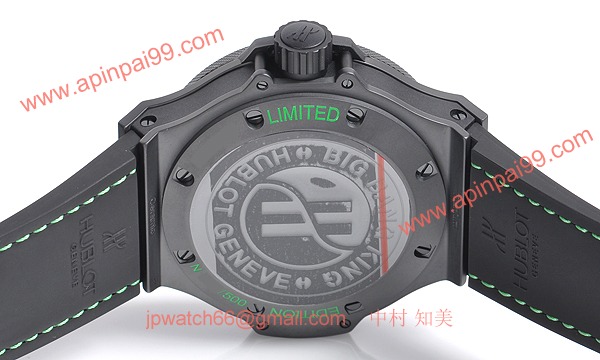 (HUBLOT)ウブロ ブランドコピー ビッグバン キング オールブラック グリーン 322.CI.1190.GR.ABG11