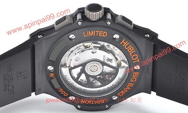 (HUBLOT)ウブロ コピー時計 ビッグバン アエロバン オールブラックオレンジ 310.CI.1190.RX.ABO10