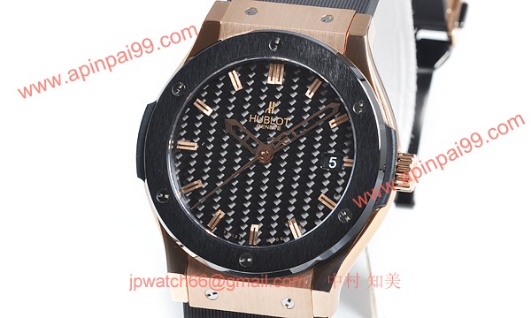 (HUBLOT)ウブロ コピー時計 クラシック フュージョン ゴールドセラミック 511.PM.1680.RX