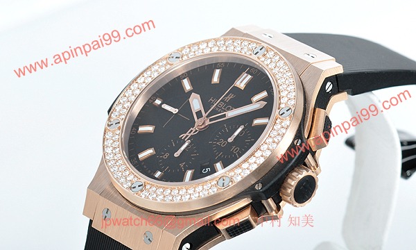 (HUBLOT)ウブロ コピー時計 ビッグバン エボリューション ゴールドダイヤモンド 301.PX.1180.RX.1104