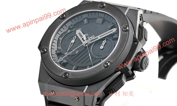 (HUBLOT)ウブロ コピー時計 キングパワーフドロワイヤント オールブラック 715.CI.1110.RX