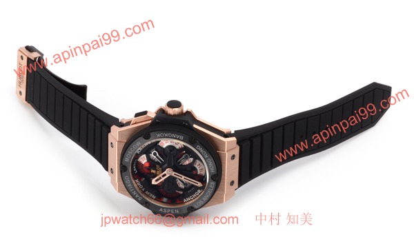 (HUBLOT)ウブロ コピー時計 キングパワー ウニコ ＧＭＴ キングゴールドセラミック 771.OM.1170.RX