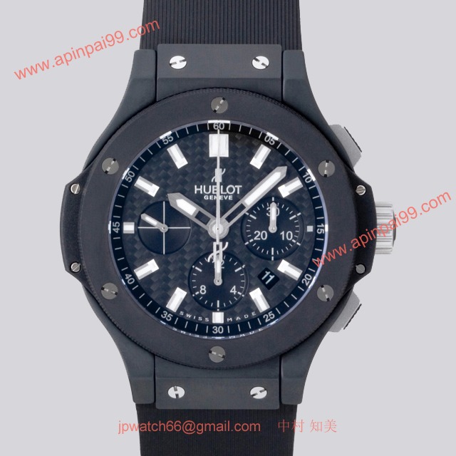 ウブロ 時計 コピー ビッグ・バン エボリューション ブラックマジック ブラックラバー ブラックカーボン 301.CI.1770.RX