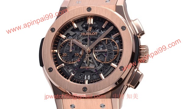 ウブロ 時計 コピー クラシックフュージョン アエロクロノグラフ キングゴールド 525.OX.0180.LR