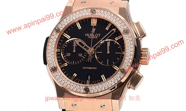 ウブロ 時計 コピー クラシックフュージョン キングゴールド クロノグラフ ダイヤモンド 521.OX.1180.LR.1104