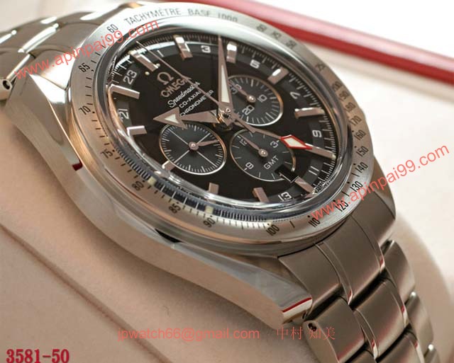 ブランド オメガ 腕時計コピー通販 スピードマスター コーアクシャルGMT 3581-50