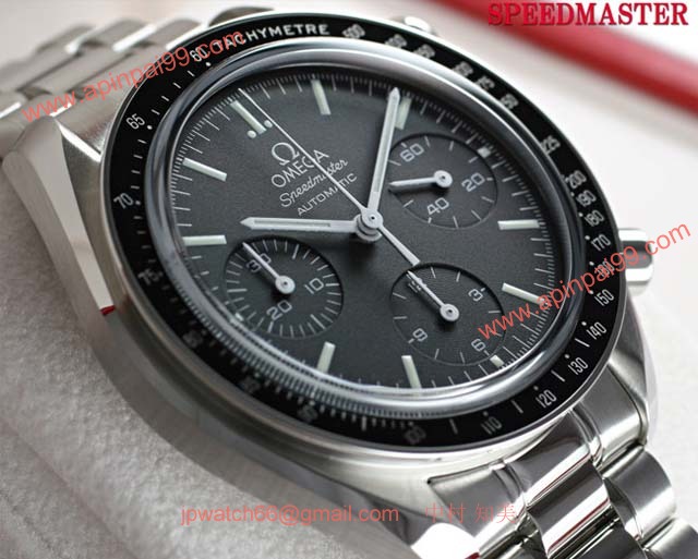 ブランド オメガ 腕時計コピー通販 スピードマスター オートマティック リデュースド ブラックダイアル 3570-50 