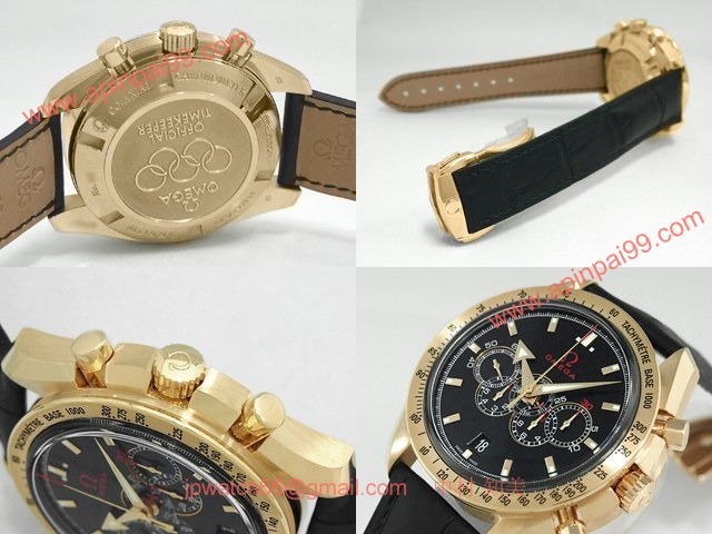 OMEGAオメガ コピー スピードマスター オリンピックタイムレスコレクション 5カウンタークロノグラフ コーアクシャル ブラック 321.53.44.52.01.002